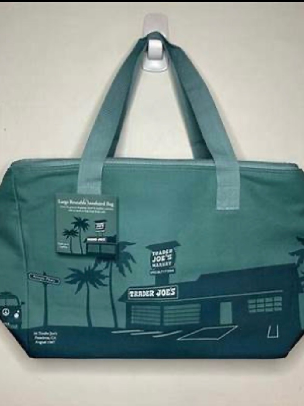 NWT:  Trader Joe’ Insulated Cooler Bag – 8 gallons:  Dusty Blue